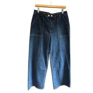OAT NEW YORK Wide Leg Utility Pocket Jeans 12 31